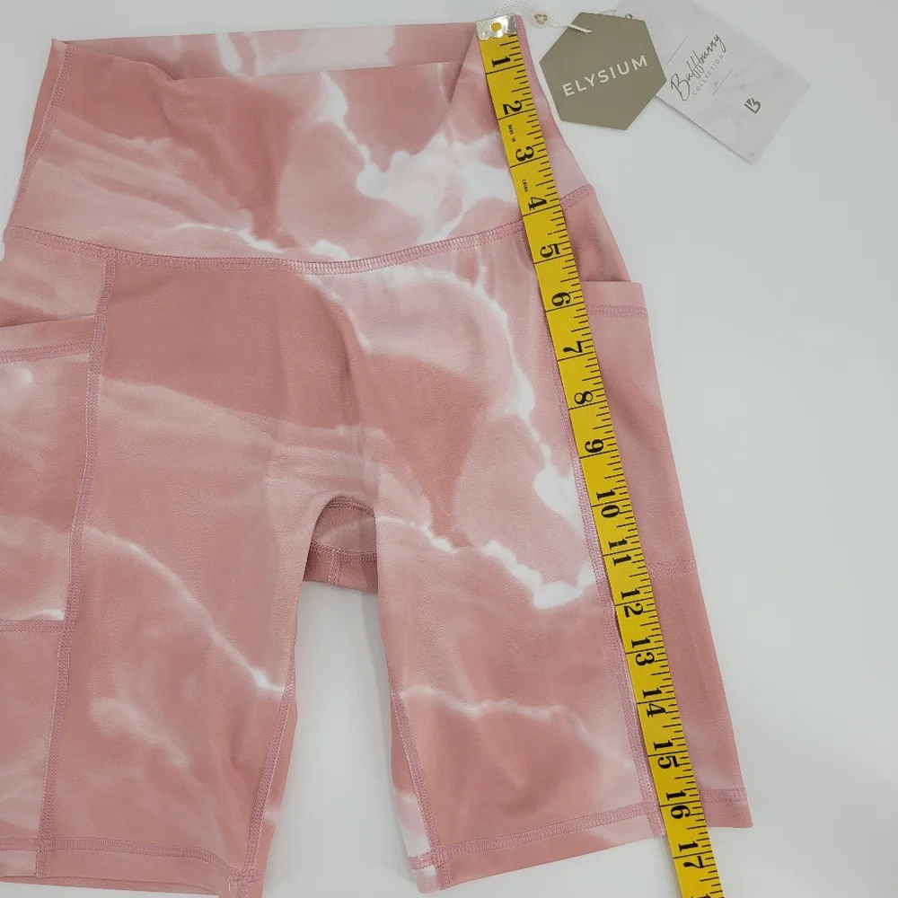 BuffBunny Limitless Biker Shorts Size XS Rose Quartz Pockets NEW